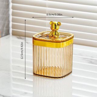 Hộp Đựng Tăm Bông J232 Núm Gấu