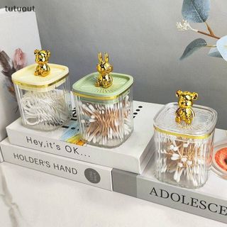 Hộp Đựng Tăm Bông J232 Núm Gấu