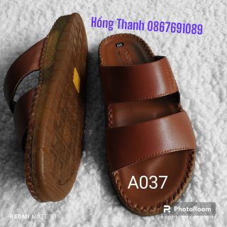 Dép nam da bò .đế chống trượt