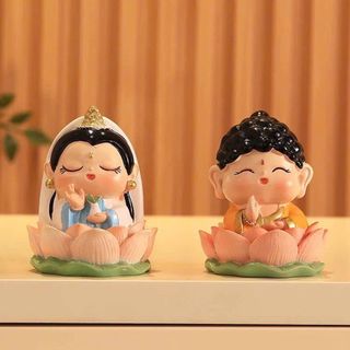 Tượng Thần Tài,Quan Âm,Như Lai,Nguyệt Lão cười dễ thương,mang lại may mắn tài lộc