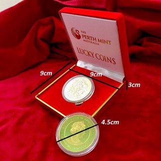 CẶP XU ÚC HÌNH CON RỒNG CÓ HỘP - SP005385B