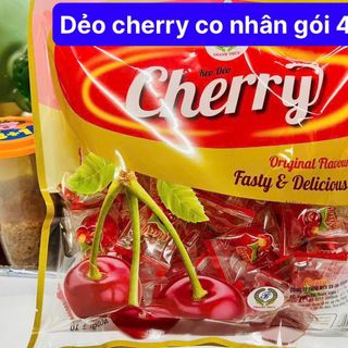 Kẹo Cherry có nhân túi 400gr thùng 20 túi giá sỉ