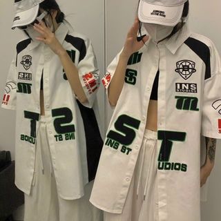 ÁO SƠ MI UNISEX TAY LỠ NAM NỮ ĐẸP