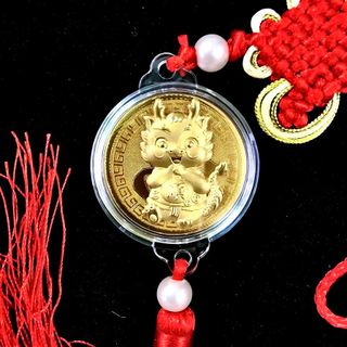 Dây Treo Ô Tô Đồng Xu Hình Con Rồng Cute - SP007099