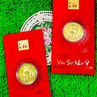 Bao Lì Xì LỘC ĐỒng Xu THẦN TÀI VIP LỘC-  SP007128
