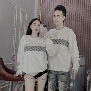 ÁO DÀI TAY, ÁO NỈ TAY DÀI NAM, ÁO DÀI TAY CẶP ĐÔI PHỐI VẢI THÊU LOGO HK