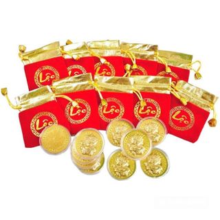 Đồng Xu Con Rồng CUTE Tặng Túi Gấm  - SP007093