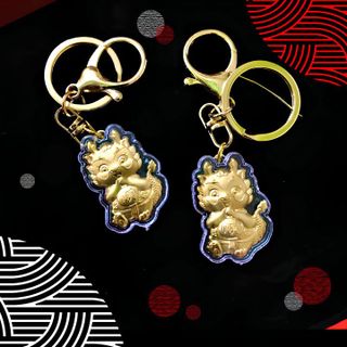 Móc khoá hình con rồng vàng - SP007091
