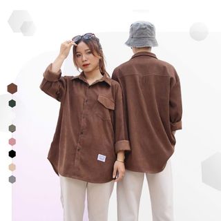 ÁO SƠ MI NHUNG TĂM UNISEX NAM NỮ