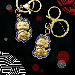 Móc khoá hình con rồng vàng - SP007091