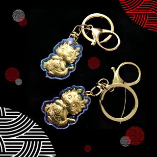 Móc khoá hình con rồng vàng - SP007091