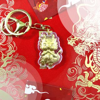 Móc khoá hình con rồng vàng - SP007091