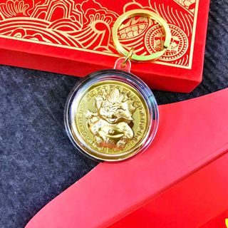 Móc Khoá Đồng Xu Con Rồng Cute - SP007098