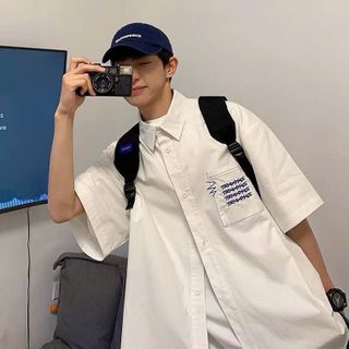 ÁO SƠ MI NAM NỮ UNISEX TAY LỠ