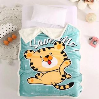 Chăn tuyết nhung cho bé đi học, hàng loại 1, chất mềm mịn, rất an toàn cho bé KT 1m x 1m4, trọng lượng 380gr.