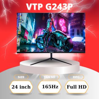 Màn hình máy tính VTECH VTM G243P kích thước 24 inch, Full HD, 165Hz, thương hiệu Việt Nam