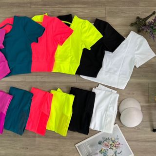 Set dài nữ croptop 2 lớp Ko kèm mút mới nhất 2023 Thể Thao cao cấp Siêu Đẹp Giá Sỉ,