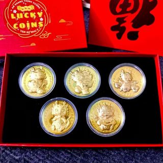 Hộp 5 đồng xu con Rồng - SP007096