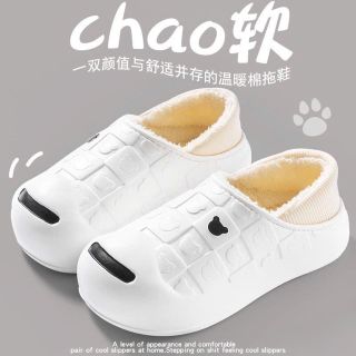 Dép Bông cotton Lông Cừu Ấm Áp Đi Trong Nhà Chống Trượt