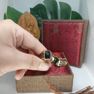 Nhẫn Nam đính đá phong thủy mạ màu v.àng 18k đúng đặc nguyên khối.