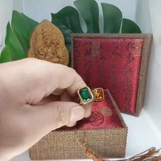 Nhẫn Nam đính đá phong thủy mạ màu v.àng 18k đúng đặc nguyên khối.
