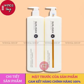( Hàng Công Ty ) Cặp gội xả dưỡng sinh KOSIFATE 1000ml | Wings Shop