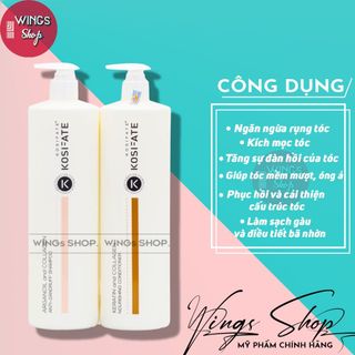 ( Hàng Công Ty ) Cặp gội xả dưỡng sinh KOSIFATE 1000ml | Wings Shop