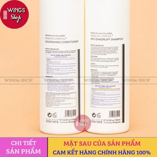 ( Hàng Công Ty ) Cặp gội xả dưỡng sinh KOSIFATE 1000ml | Wings Shop