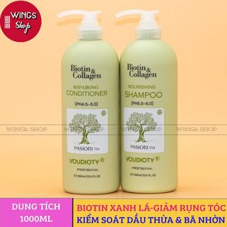 ( Hàng Công Ty ) Cặp Gội Xả Biotin Collagen 500ml-1000ml | Wings Shop