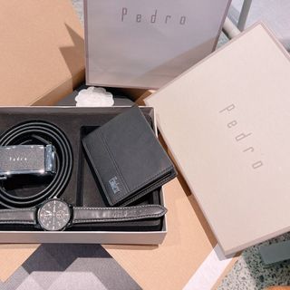 Túi xách quảng châu Bộ Thắt lưng + Ví + Đồng hồ Pedro Fullbox - 01B4743 (Chuyên sỉ túi xách sll, balo, ví, thắt lưng, túi Laptop)