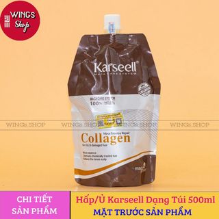 ( Hàng Công Ty ) Kem Hấp Tóc, Ủ Tóc Collagen Karseell Maca 500ML | Wings Shop
