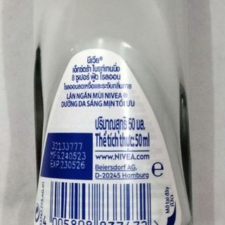 [CHÍNH HÃNG] Lăn khử mùi Nivea Extra Brightening 50ml Sáng mịn Giảm thâm