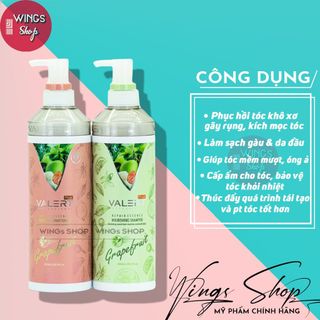 ( Hàng Công Ty ) Dầu gội xả bưởi VALERT Grapefruit 850ml Wings Shop