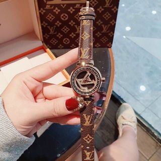 ĐỒNG HỒ L.V DA NỮ MẶT XOAY