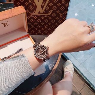ĐỒNG HỒ L.V DA NỮ MẶT XOAY