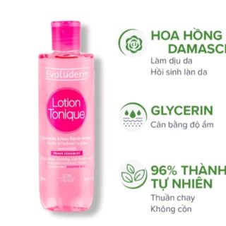 [CHÍNH HÃNG] Nước hoa hồng Evoluderm 250ml Pháp