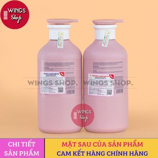 ( Hàng Công Ty ) Cặp Dầu Gội Xả Biotin Collagen Hồng Essence 500ML | Wings Shop