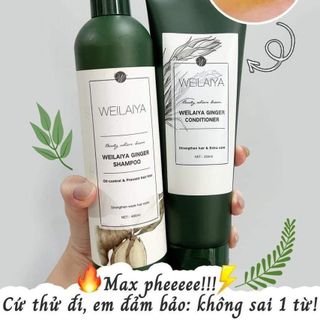 Cặp Dầu Gội Xả Gừng Weilaiya