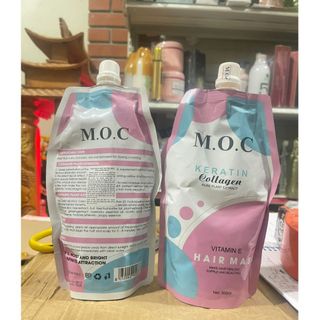 Kem hấp ủ tóc M.O.C Collagen kết hợp Keratin túi 500ml siêu mềm mượt phục hồi tóc khô xơ hư tổn chính hãng giá sỉ