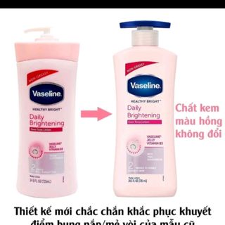 [CHÍNH HÃNG] Sữa dưỡng thể Vaseline Healthy Bright 725ml Hồng