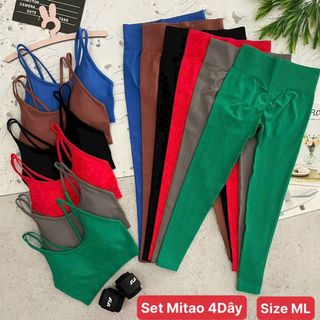 Set mitao 4 dây Đủ màu size ml Chất dệt gân mềm mới nhất 2023 Thể Thao cao cấp Siêu Đẹp Giá Sỉ,