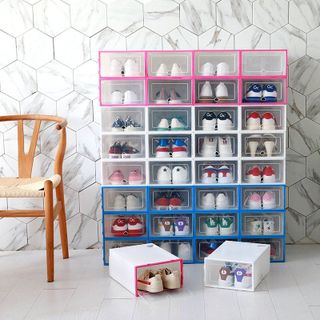 HỘP ĐỂ GIÀY DÉP VẬT DỤNG, kích thước hộp trên hình
