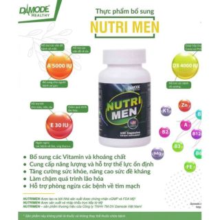 2 VIÊN MỖI NGÀY, TĂNG SỨC KHỎE - TRẺ TINH THẦN CÙNG NUTRI MEN .