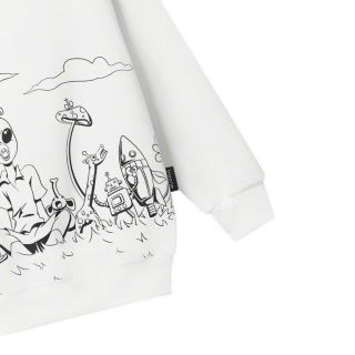 Áo hoodie Unisex in hoạt hình người logo in inssan . Form rộng dưới 70kg