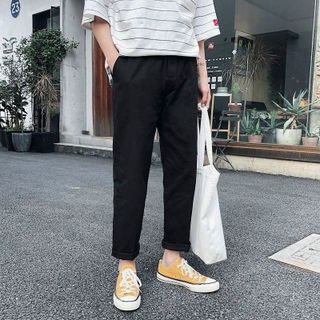 Quần Kaki Nam Nữ Ống Suông Basic Unisex .