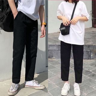Quần Kaki Nam Nữ Ống Suông Basic Unisex .