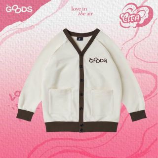 Áo Khoác Cardigan Hoạt Hình Phối Viền Nâu Form Hàn Quốc Xinh Xắn.