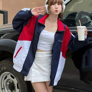 Áo khoác dù 2 lớp unisex nam nữ phối màu đẹp thiết kế trẻ trung năng động vải mát