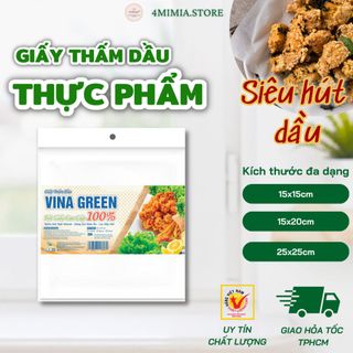 Giấy Thấm Dầu Thực Phẩm Vinagreen Đa Dạng Kích Thước Hút Dầu Chiên Rán An Toàn Sức Khỏe