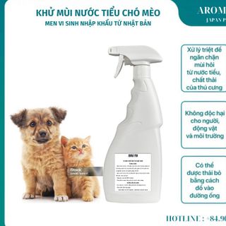 Aroma Pro Pet: Vi sinh khử mùi nước tiểu Chó -Mèo. Sản phẩm nhập khẩu từ Nhật Bản.